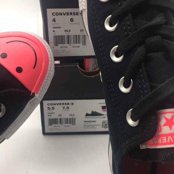 Converse CTAS OX black/racer pink/white - Picture 8 of 8